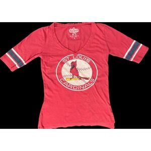 Red Jacket VTG  Women’s Small Tshirt St. Louis Cardinals Red V-neck